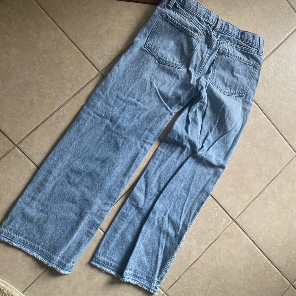 Girls wide leg jeans high rise. Size 12